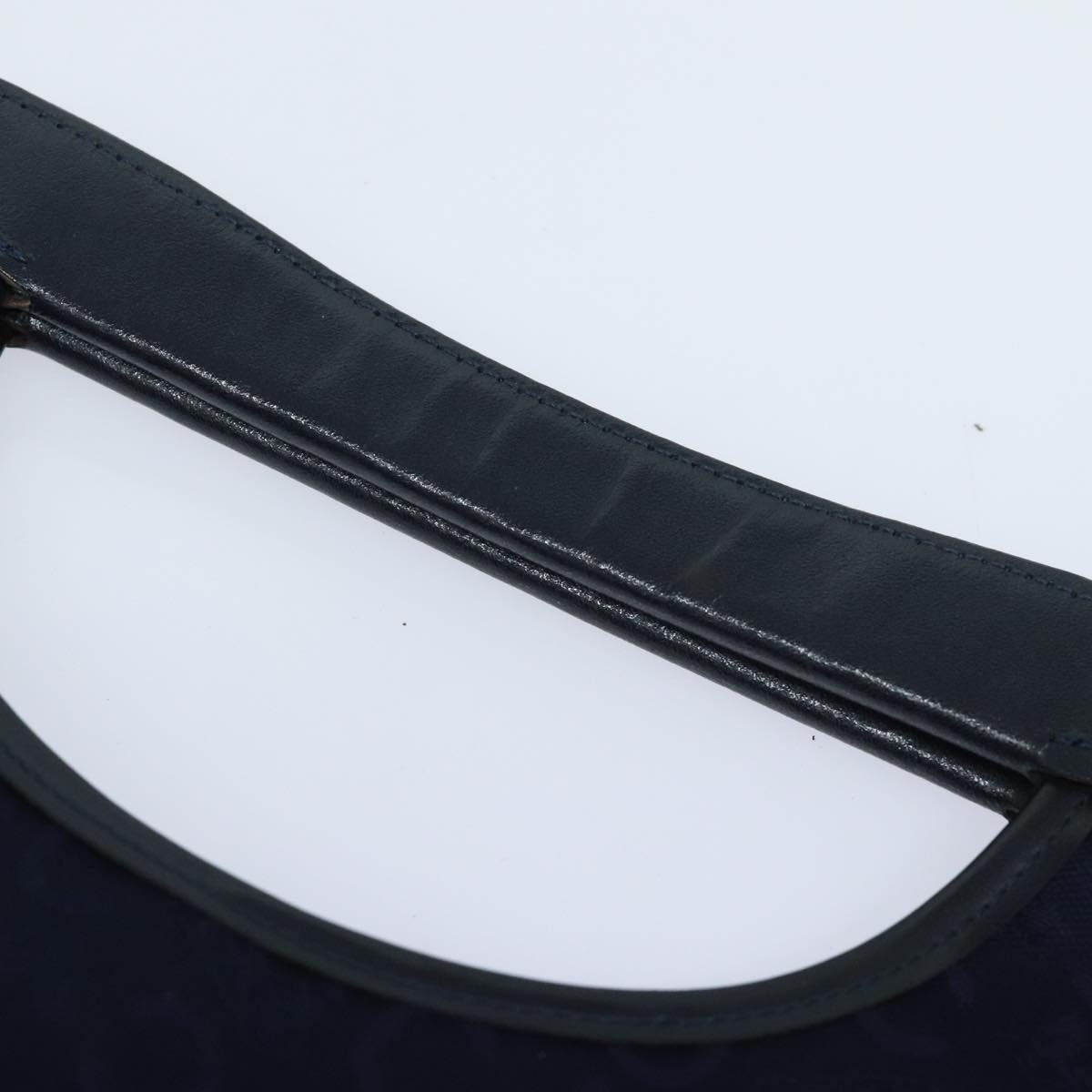 CELINE C Sulky Hand Bag Canvas Leather Navy - 6
