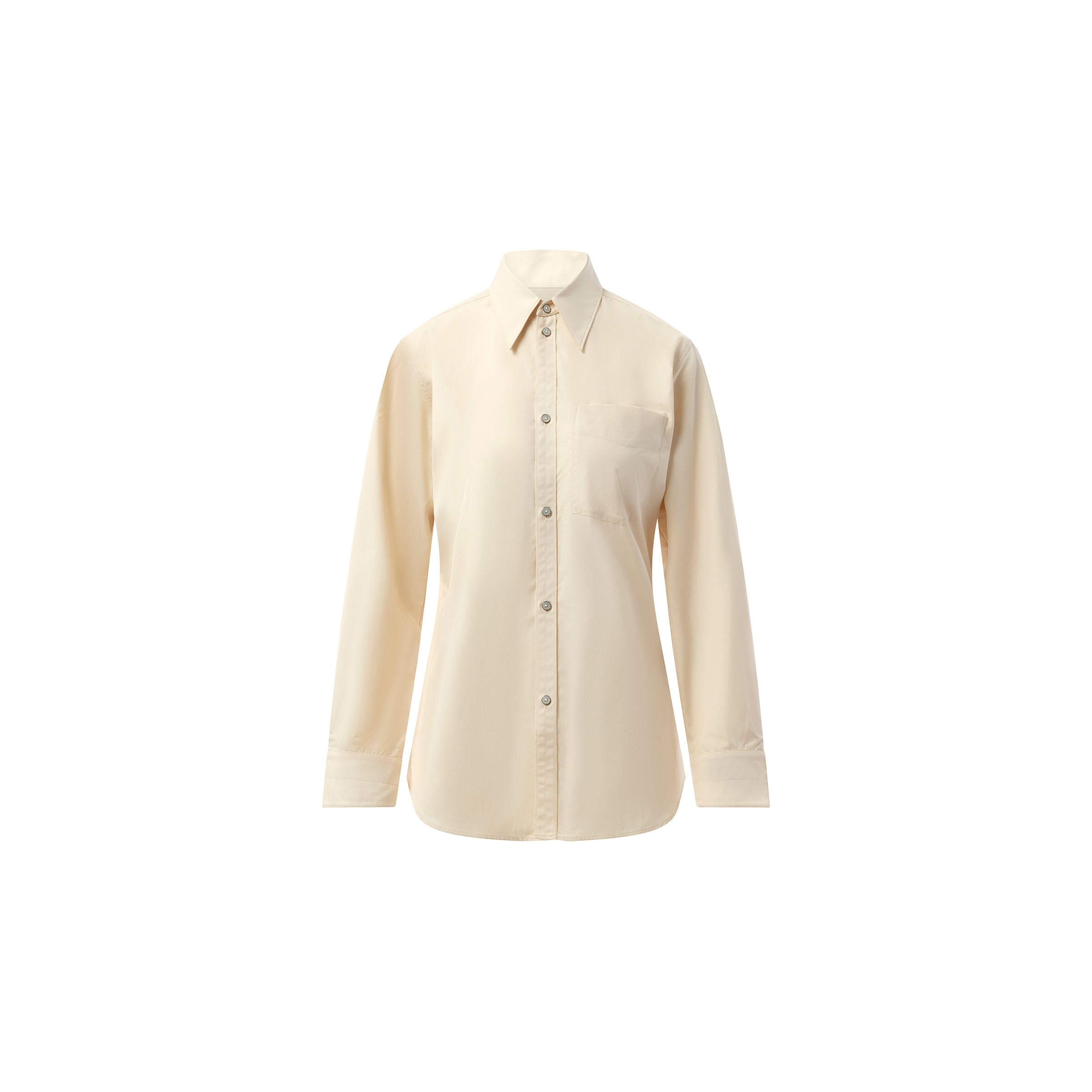 Fitted Shirt in Light Cream - 2