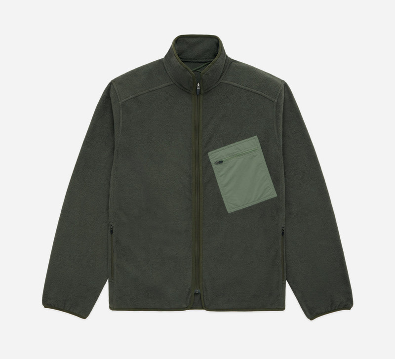 Summit Fleece Jacket - Olive 1