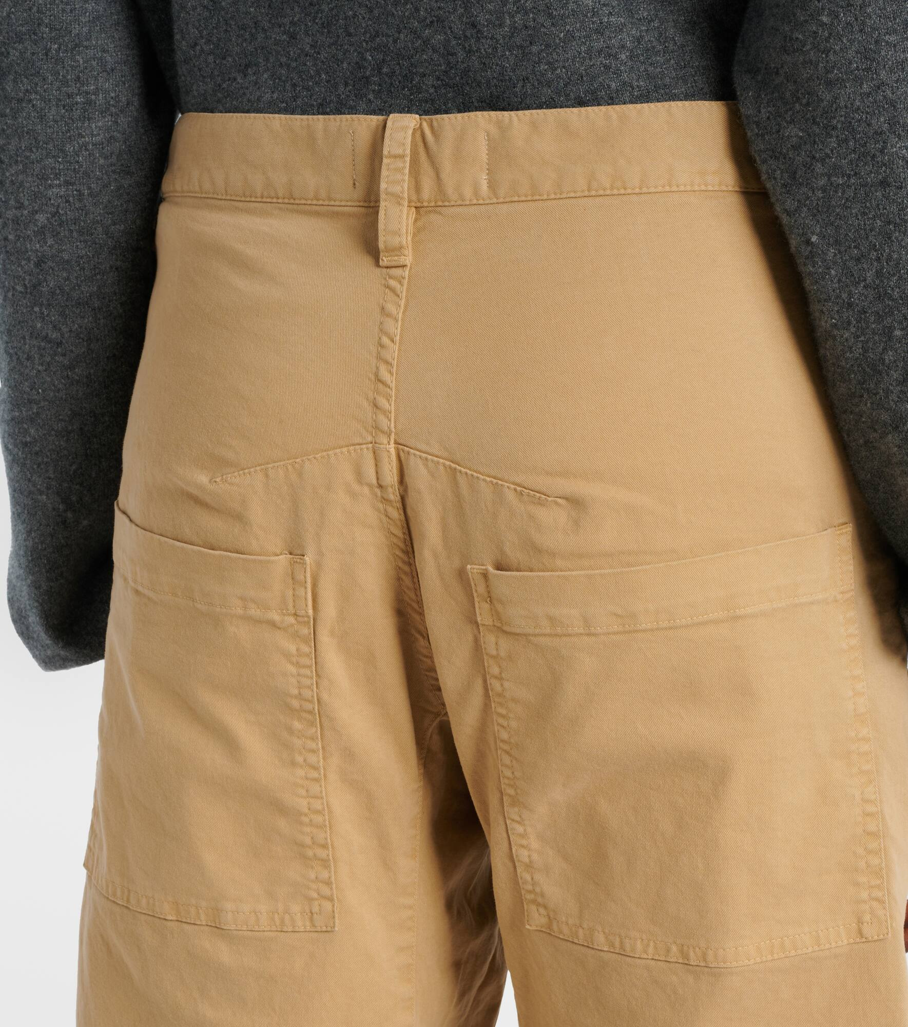 Shon barrel-leg cotton chino pants - 6