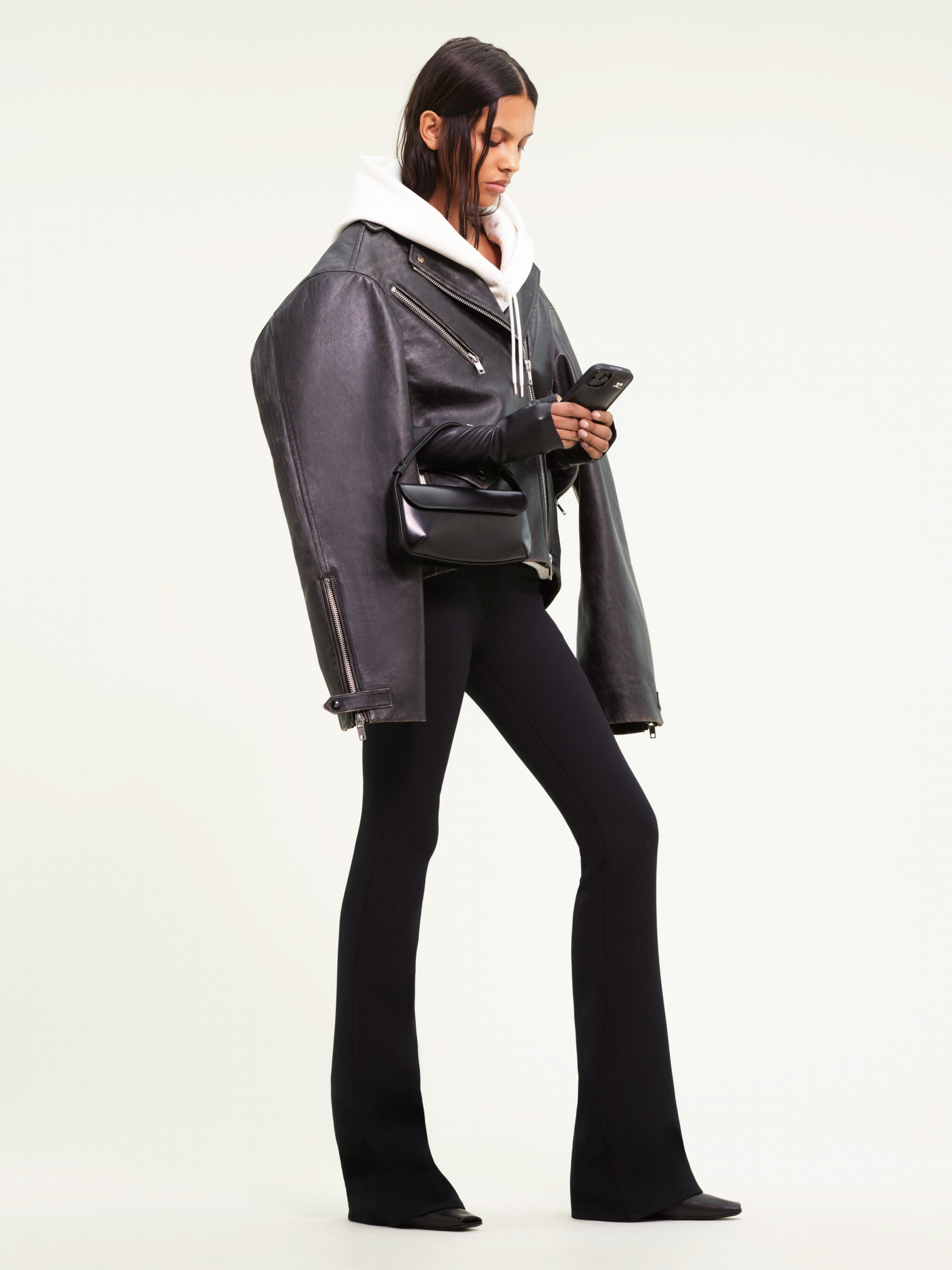 SPACE LEATHER BIKER JACKET - 4