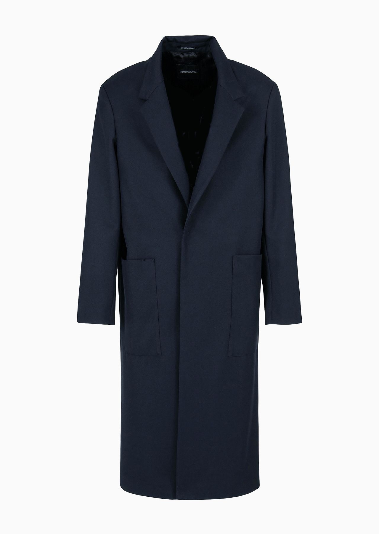 Single-breasted trench coat in a heavyweight, virgin wool-blend gabardine - 1