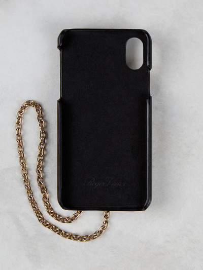 Roger Vivier Broche Vivier Buckle iPhone 11 Case in Leather outlook