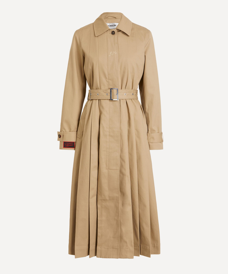 Sofia Pleated Trench Coat 1