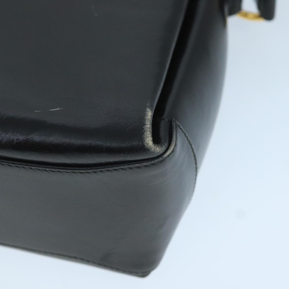 GUCCI Hand Bag Leather Black - 8