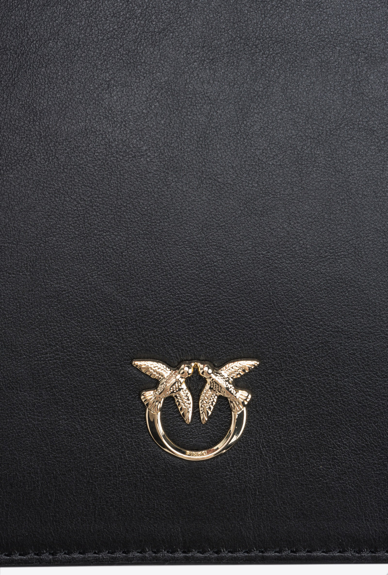 PINKO GALLERIA CLASSIC LOVE BAG TOP HANDLE LIGHT IN LEATHER 5