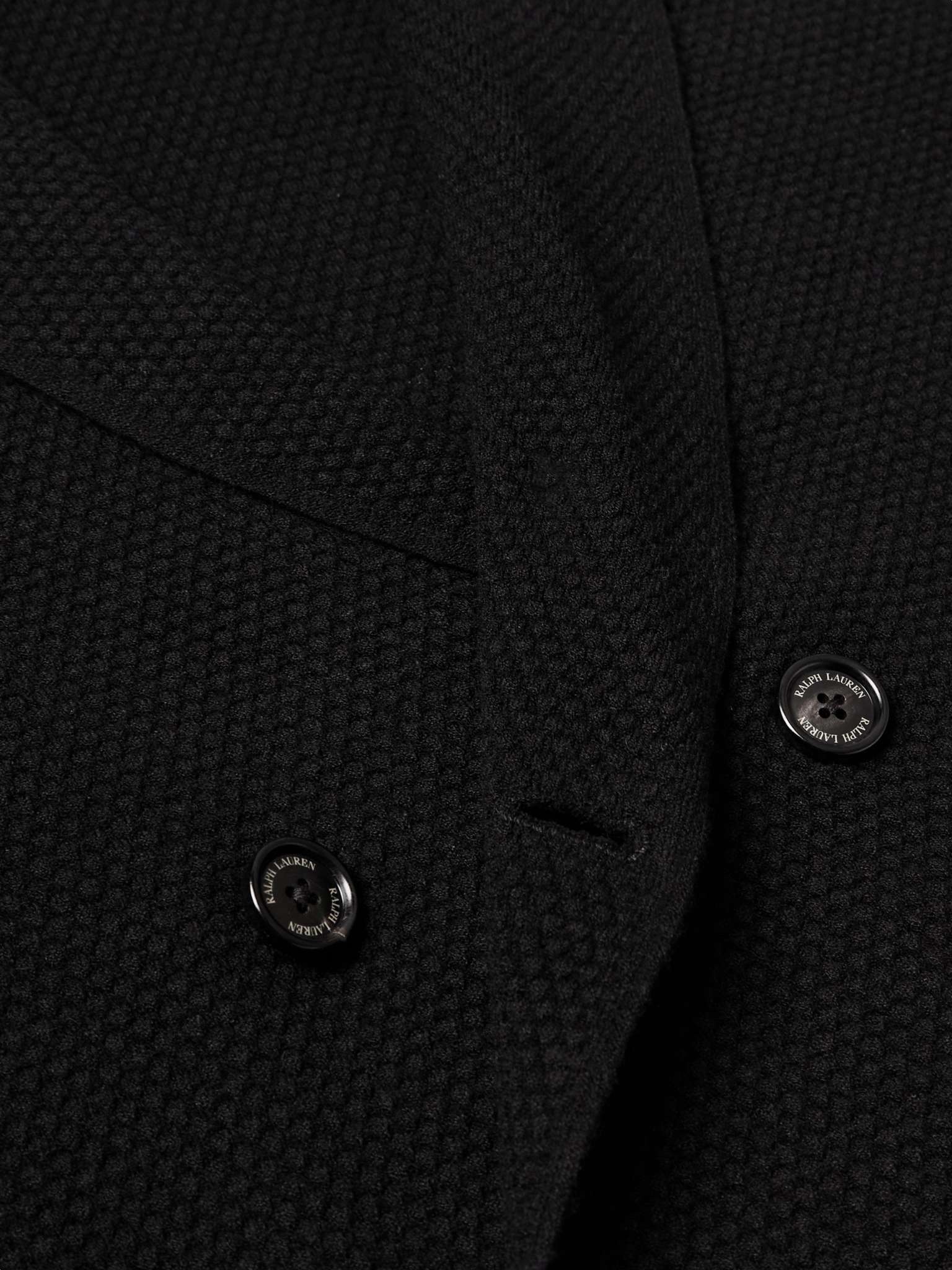 Double-Breasted Honeycomb-Knit Cardigan - 5