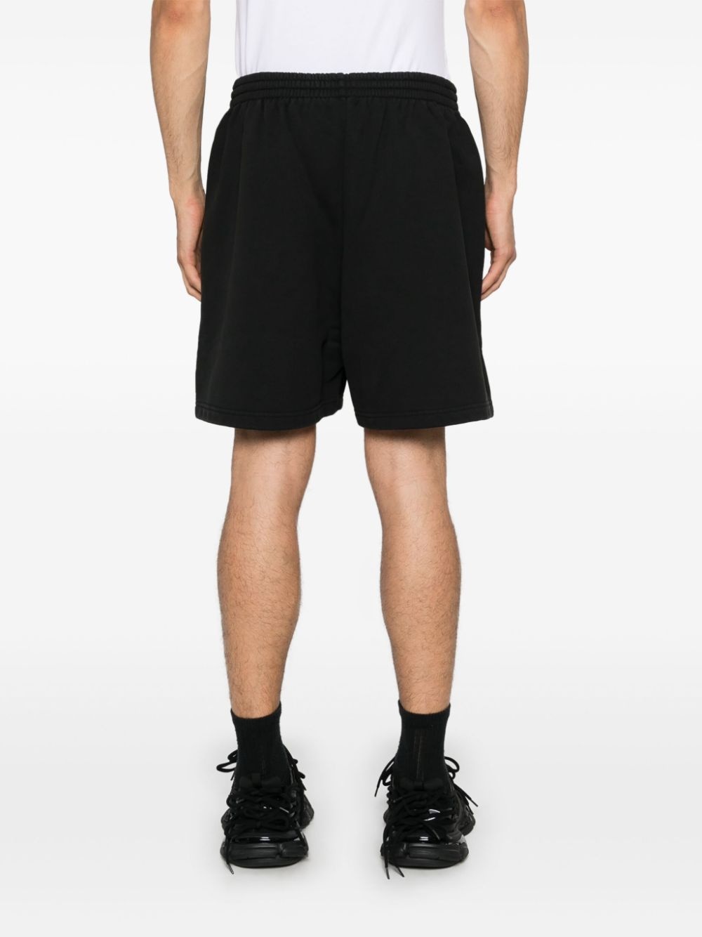 logo-print shorts - 4