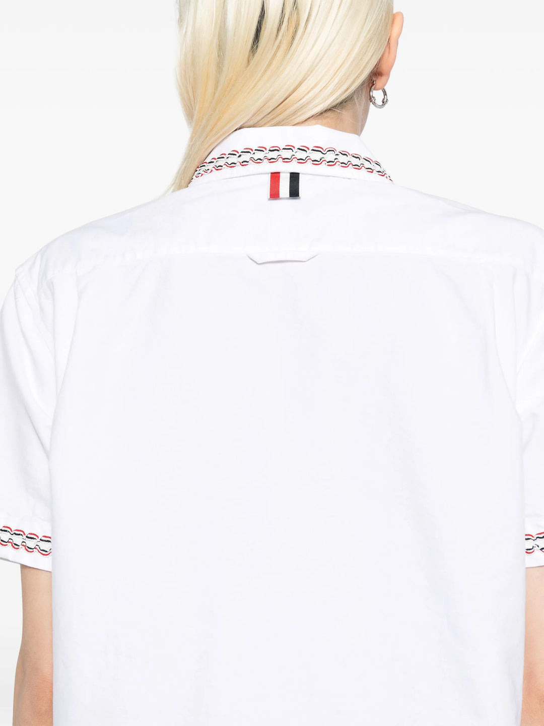 Drop Back Cropped Shirt - 5