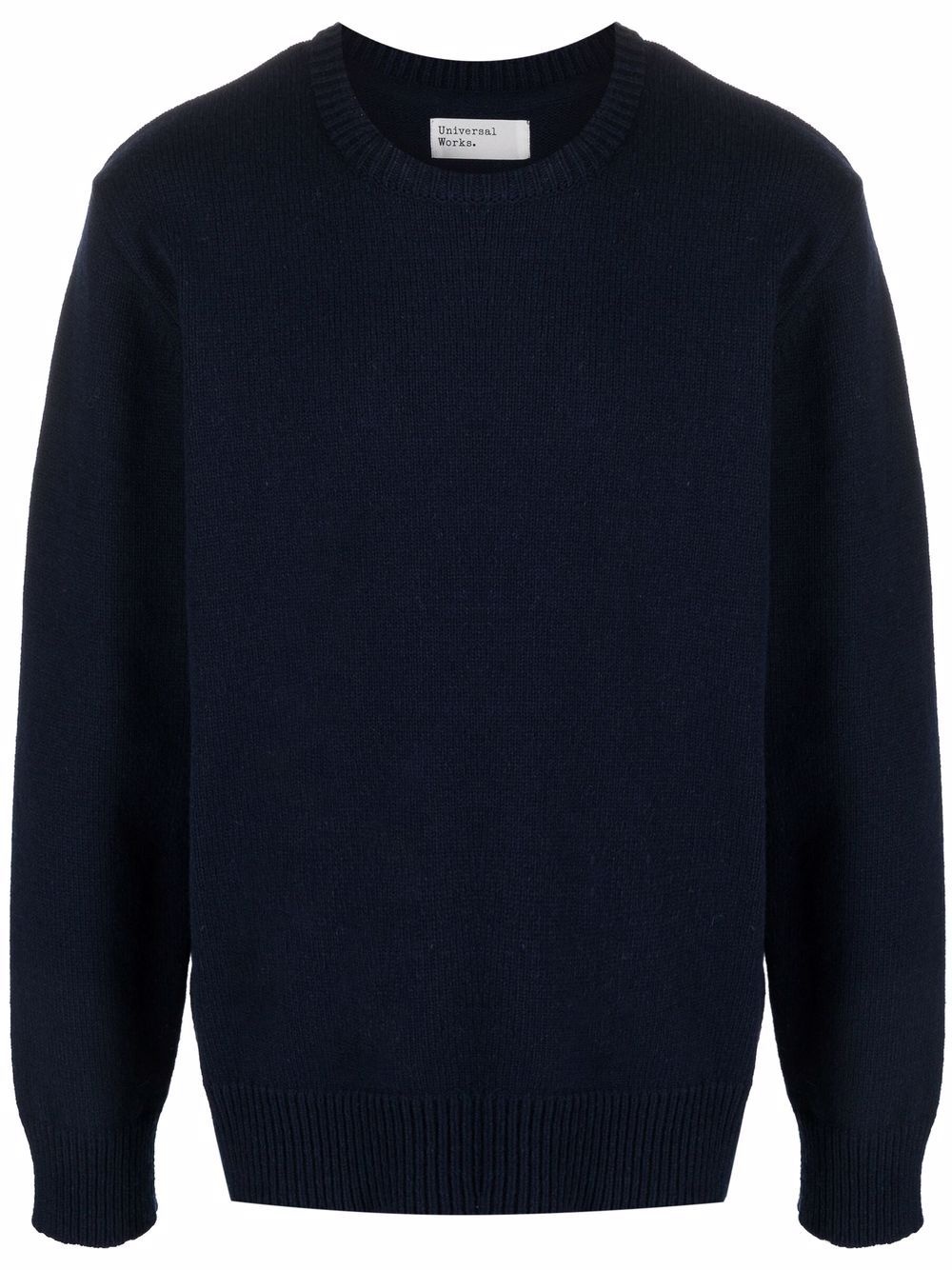 fine-knit crewneck sweater - 1