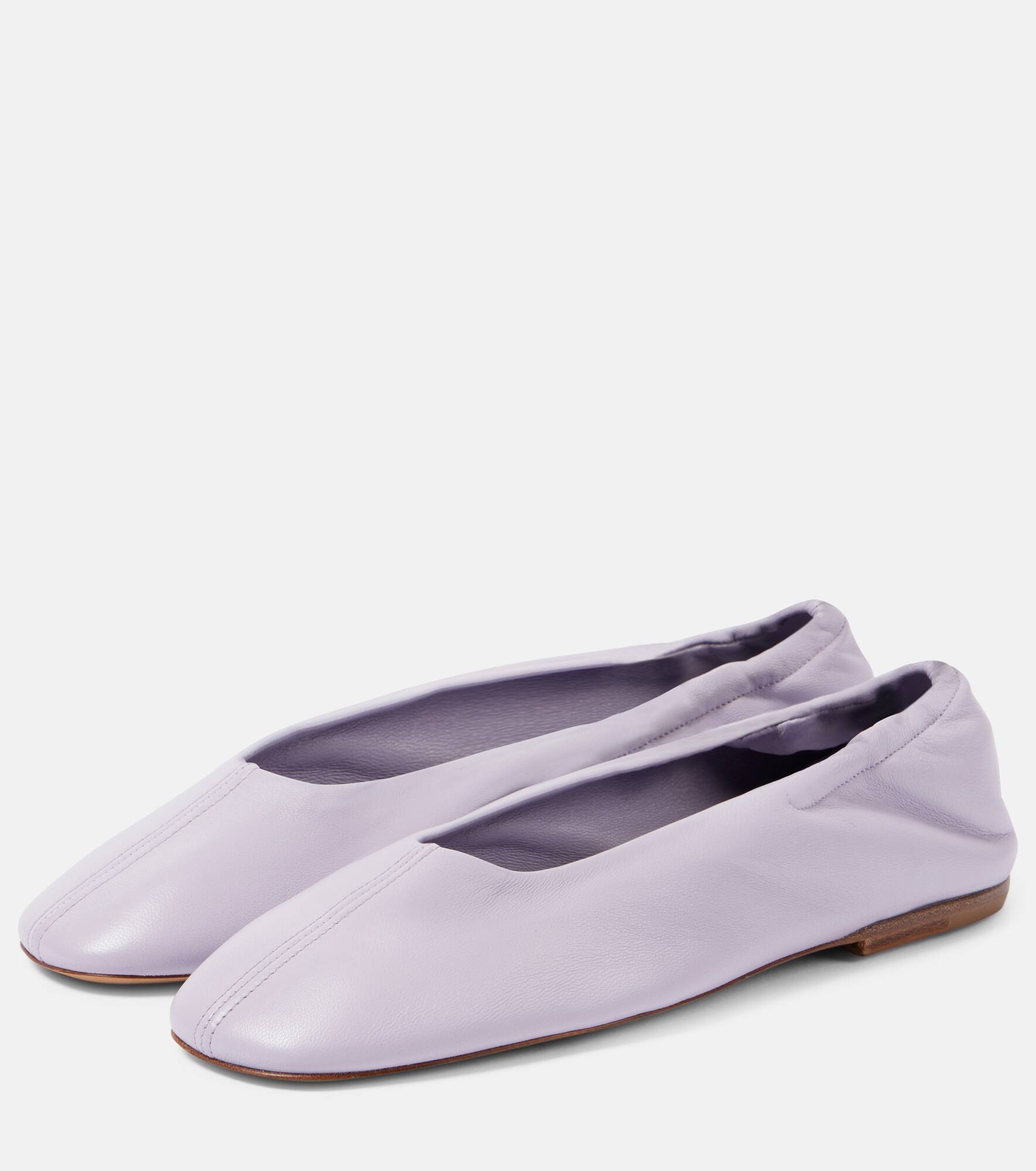 Leather ballet flats - 4