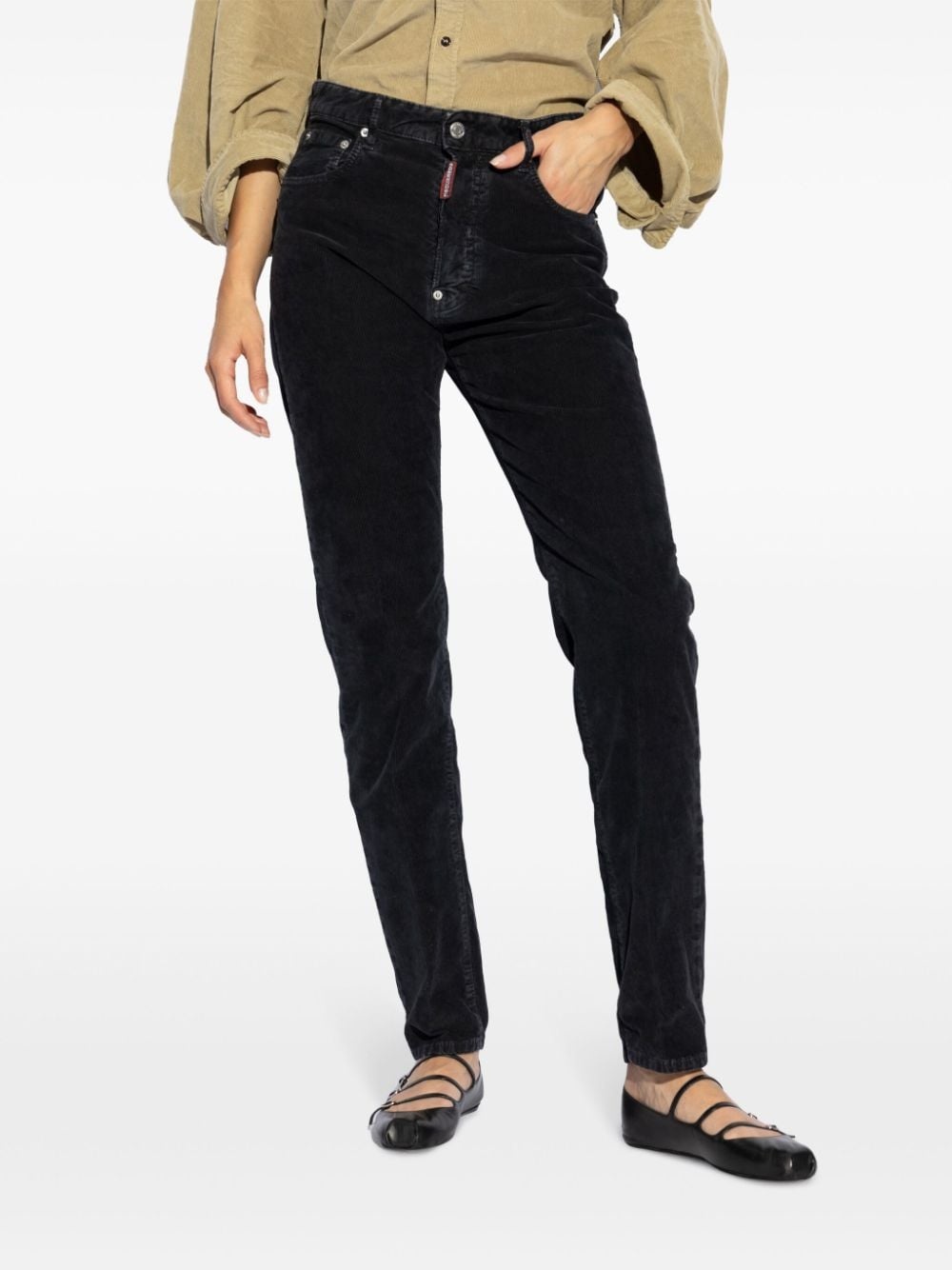 logo-tag straight-leg jeans - 3