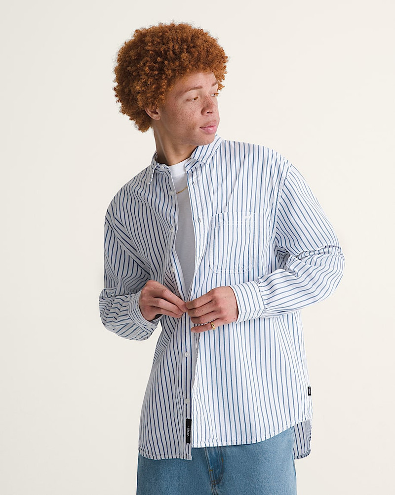 Premium Dobby Stripe Long Sleeve Shirt 3