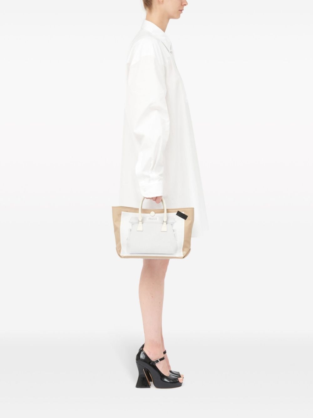 mini 5AC trompe l'oeil-print tote bag - 3