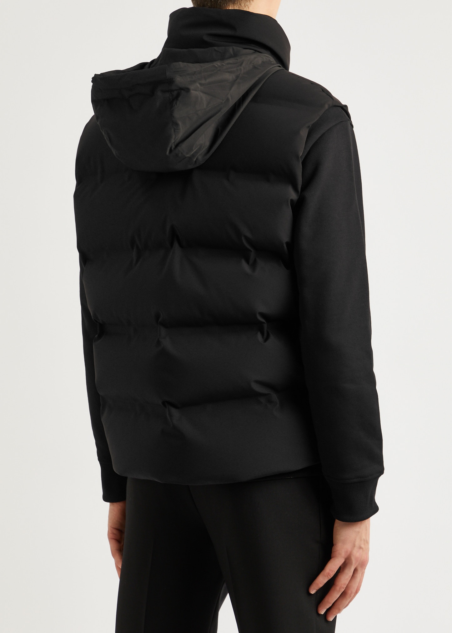 Logo quilted shell gilet - 6