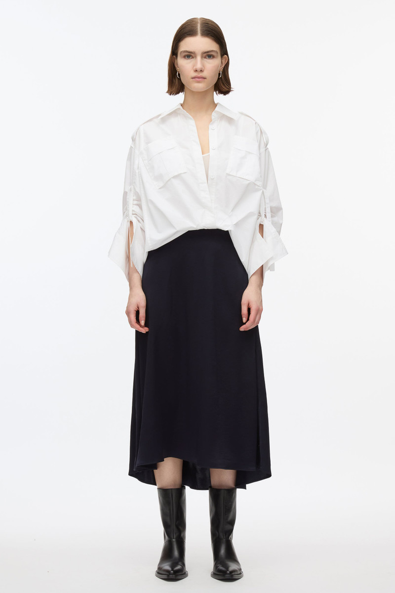 3.1 Phillip Lim Draped Shirt Combo Slip Dress outlook