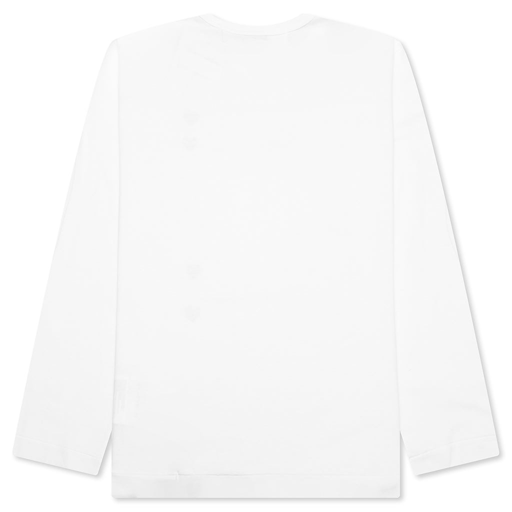 LOGO PRINT ANY HEART L/S T-SHIRT - WHITE - 2