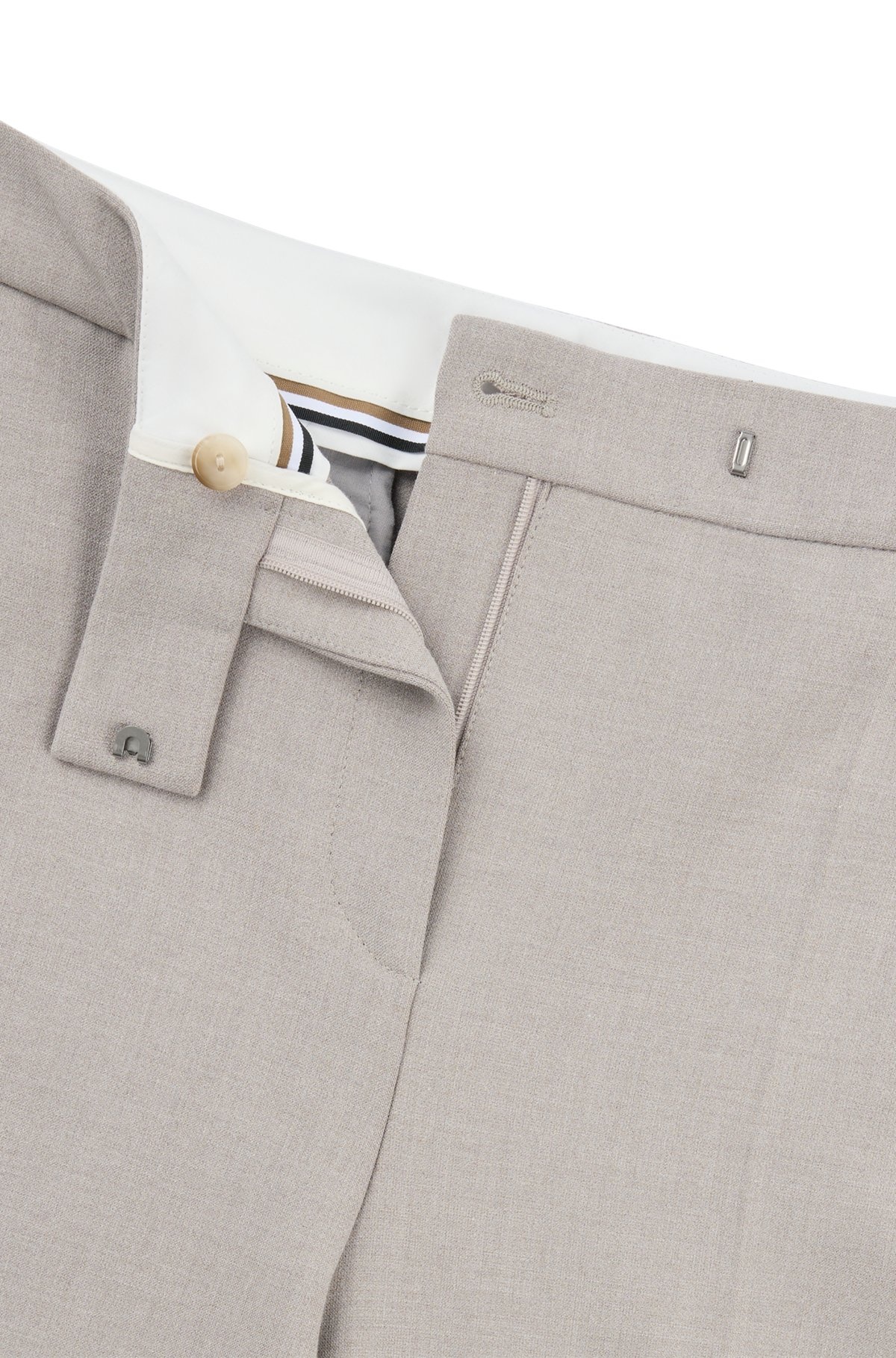 HIGH-WAISTED TROUSERS WITH FLARED LEG - 6