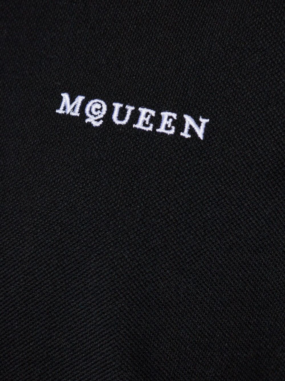 logo-embroidered cotton polo shirt - 5
