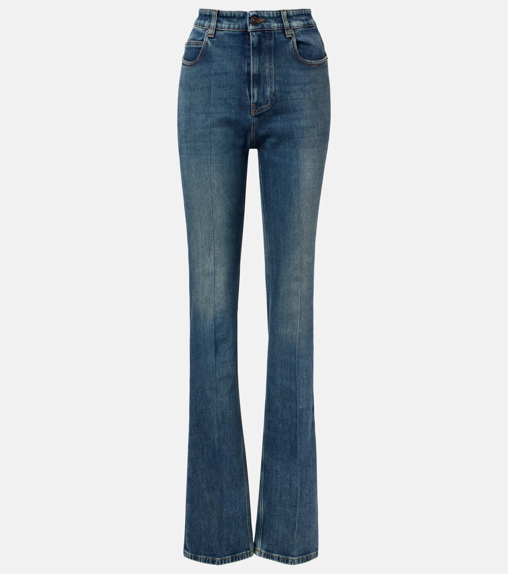 High-rise straight jeans - 1