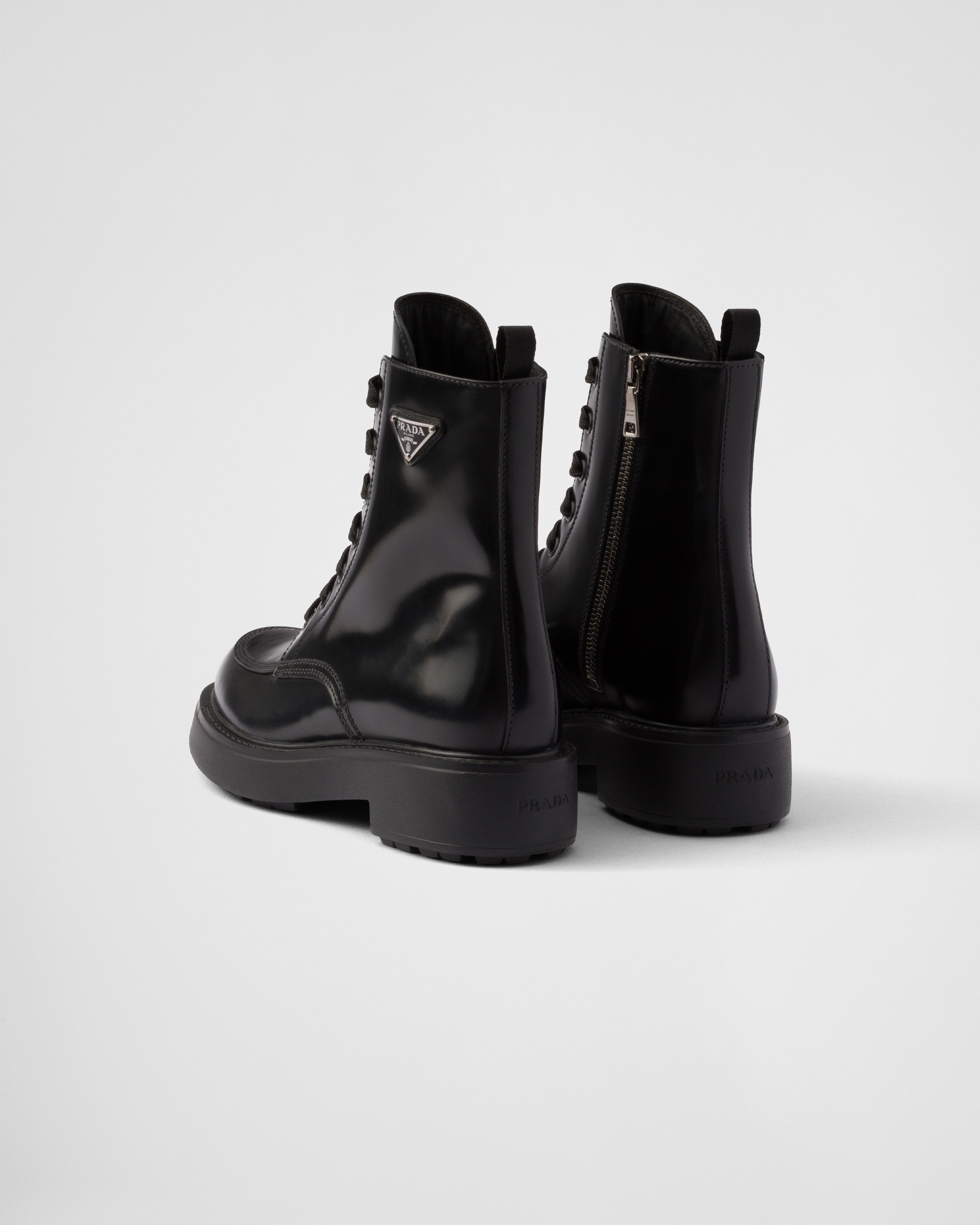 Brushed leather boots - 5