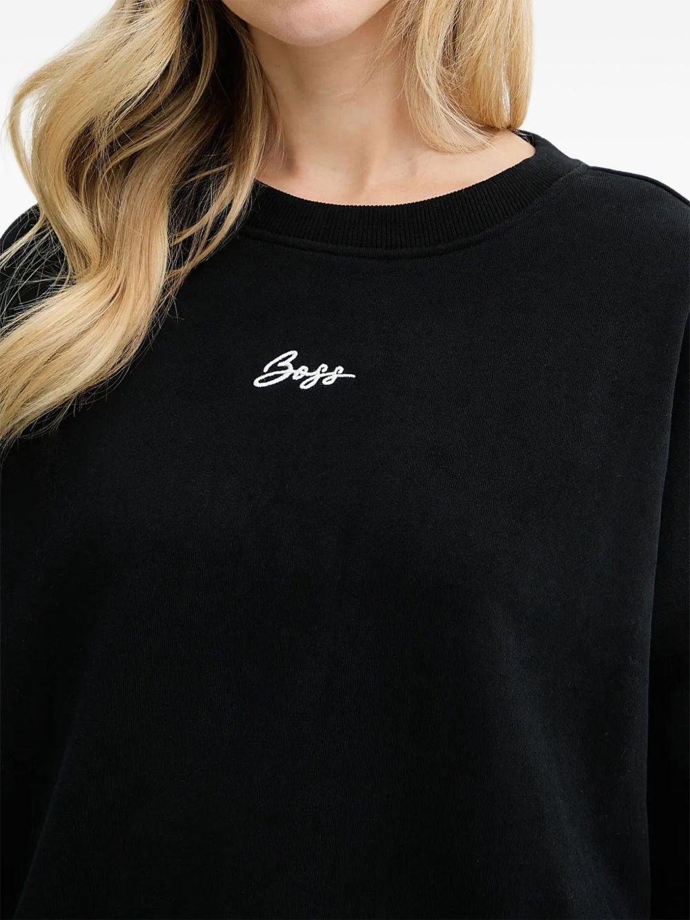embroidered-logo sweatshirt - 3