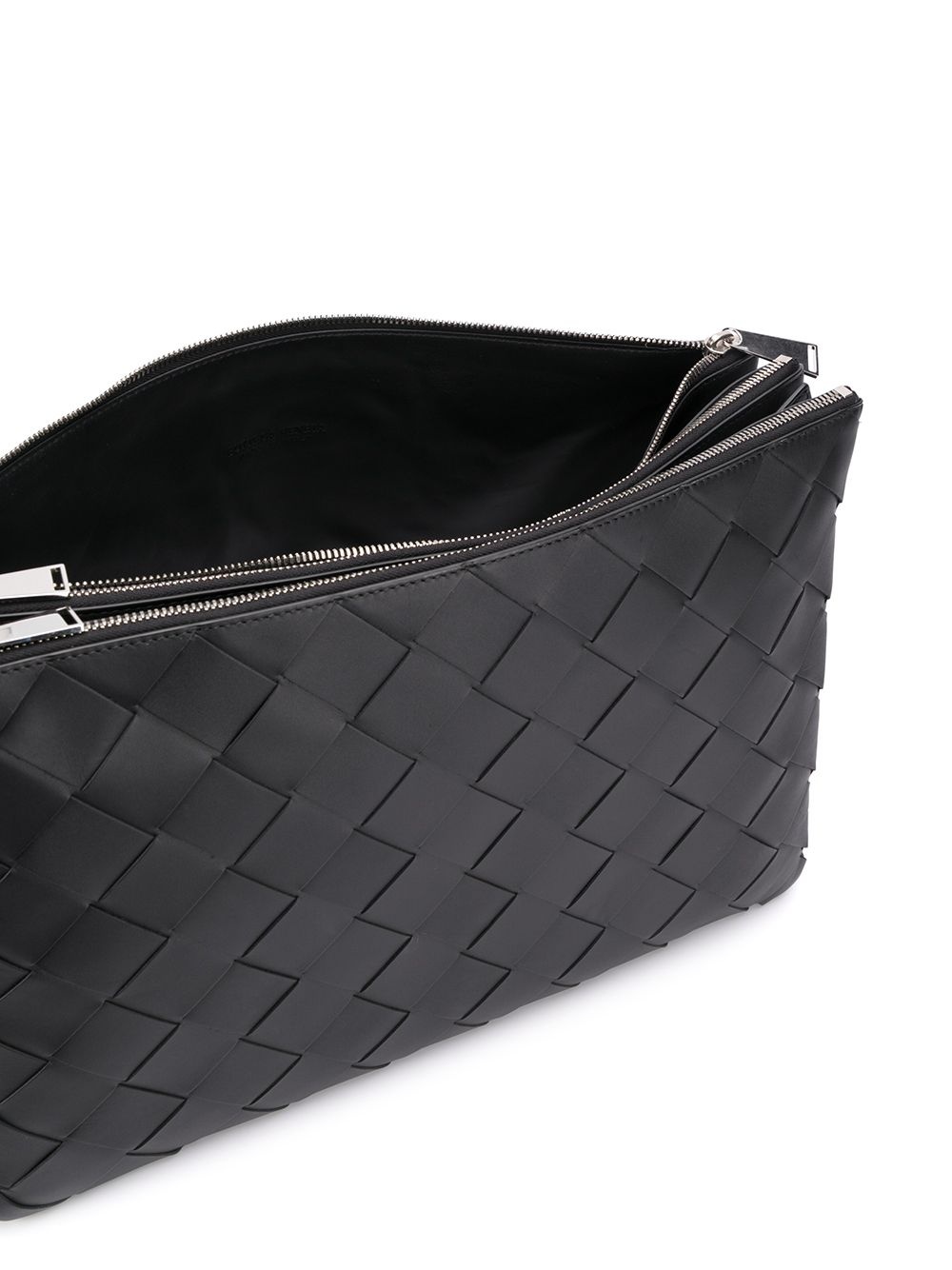 intrecciato woven messenger bag - 5