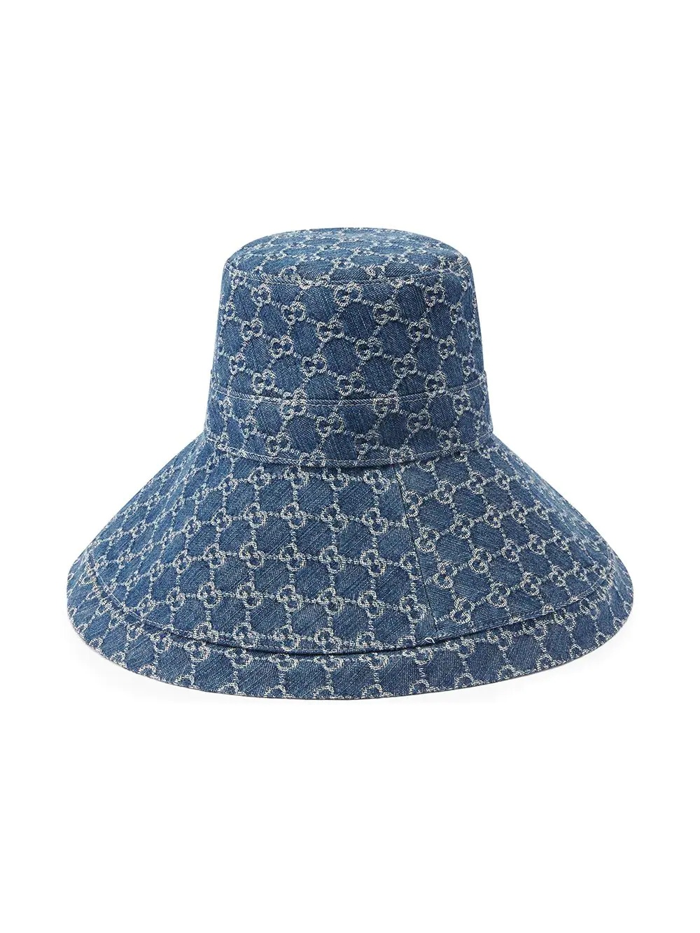 GG supreme denim wide brim hat - 3