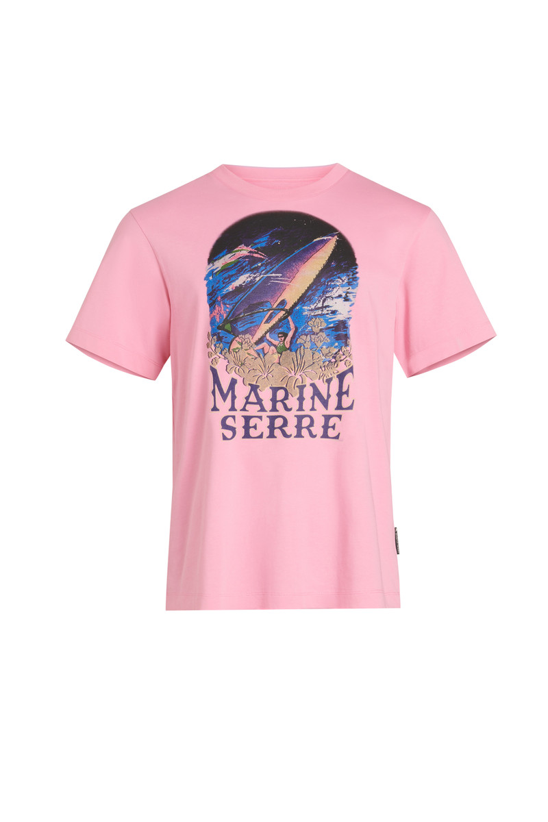 Organic Cotton Printed Crew Neck T-shirt 1