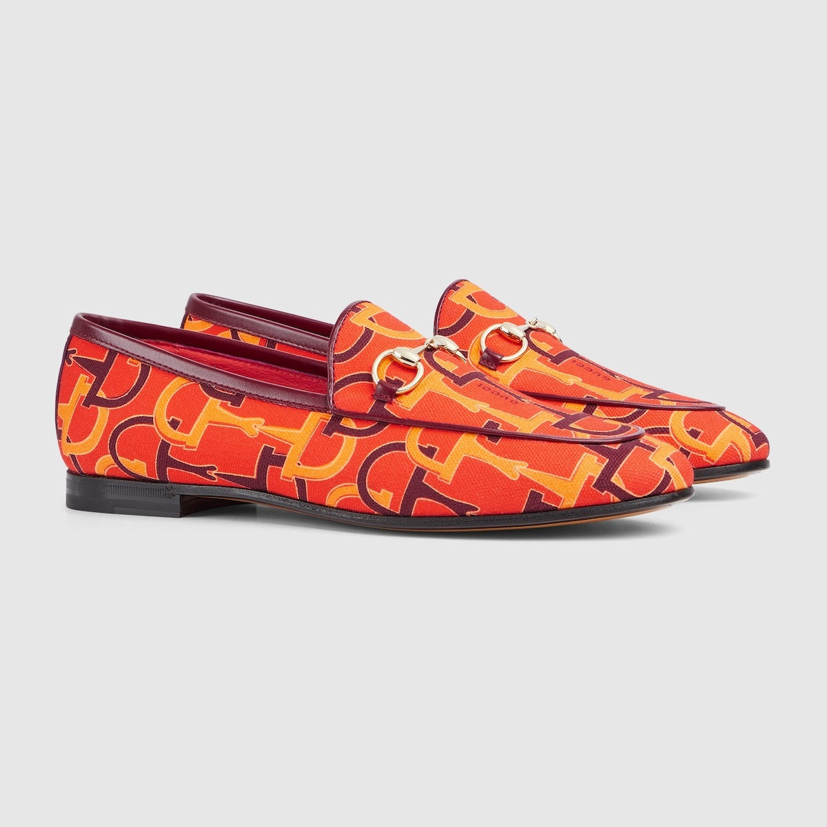Gucci Jordan Horsebit Pattern Loafers - 2