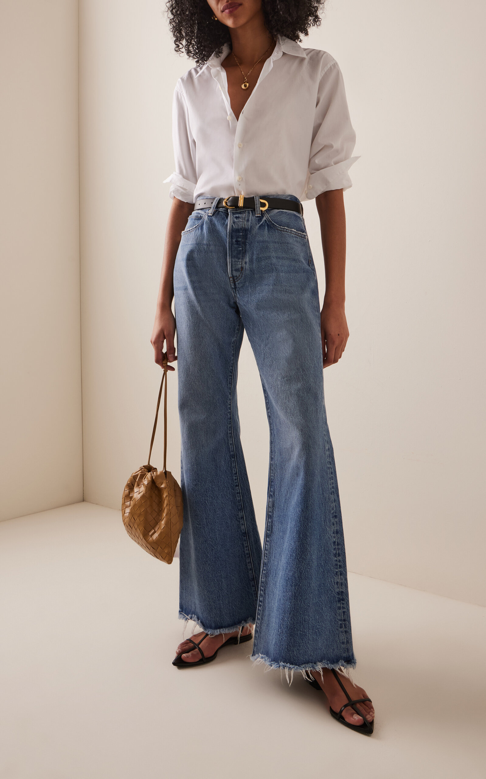 The Lax Frayed Flared Jeans light wash - 2