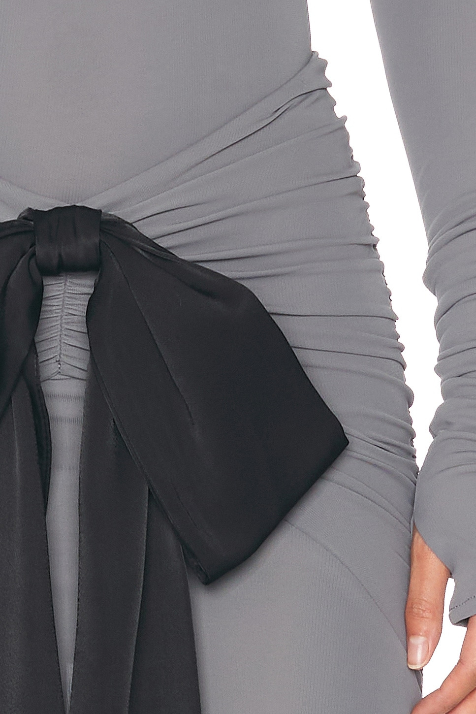 The Althea Jersey Skirt With Bow - 7