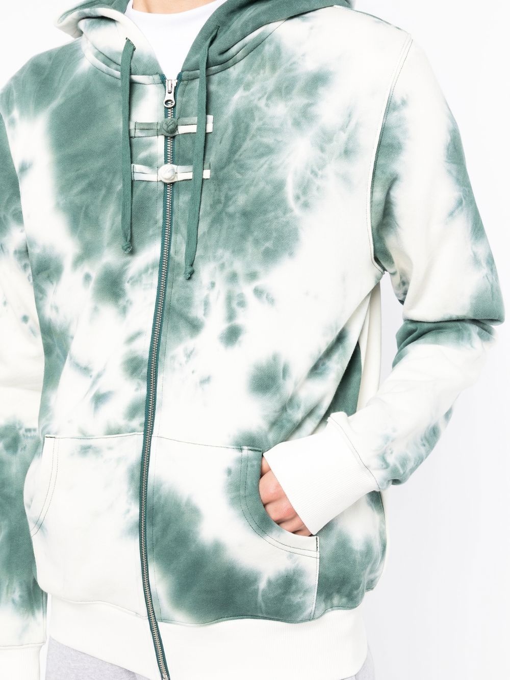 tie-dye zip-up hoodie - 5