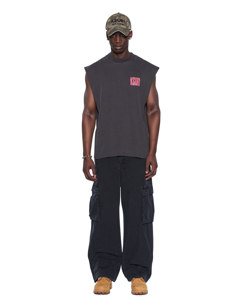 Ksubi PANTHERA CUT OFF BIGGIE TEE ASH outlook