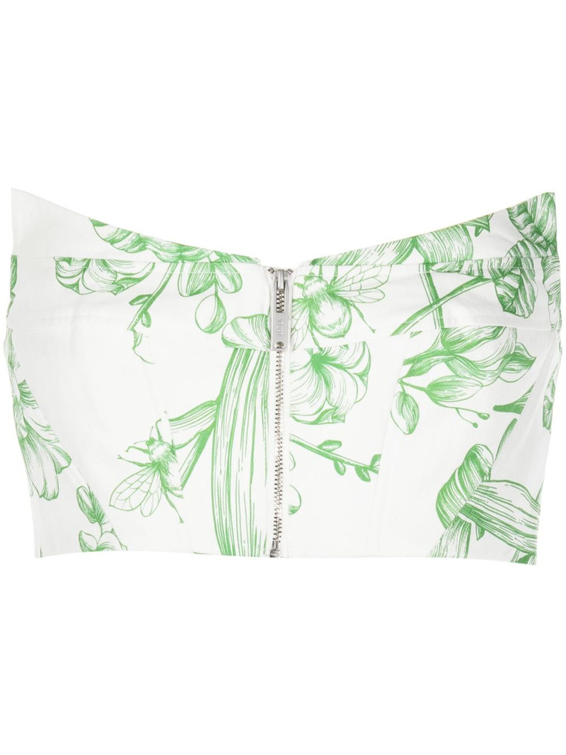 floral-print cotton top 1