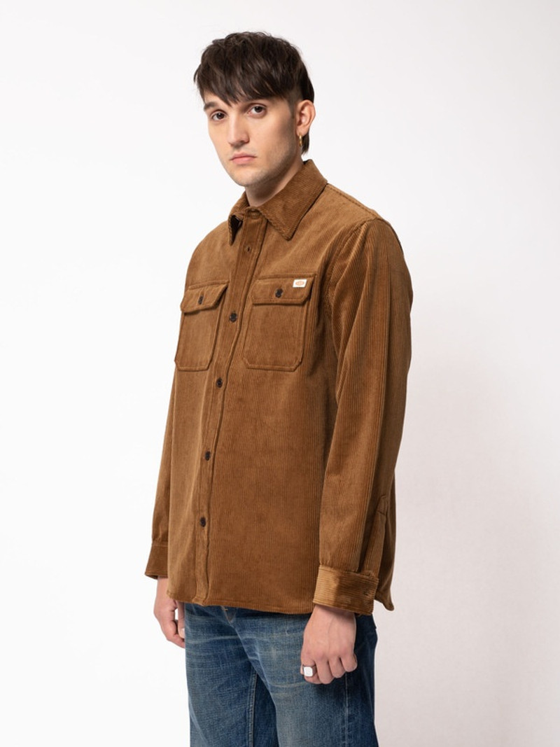 Robban Cord Overshirt Amber 4