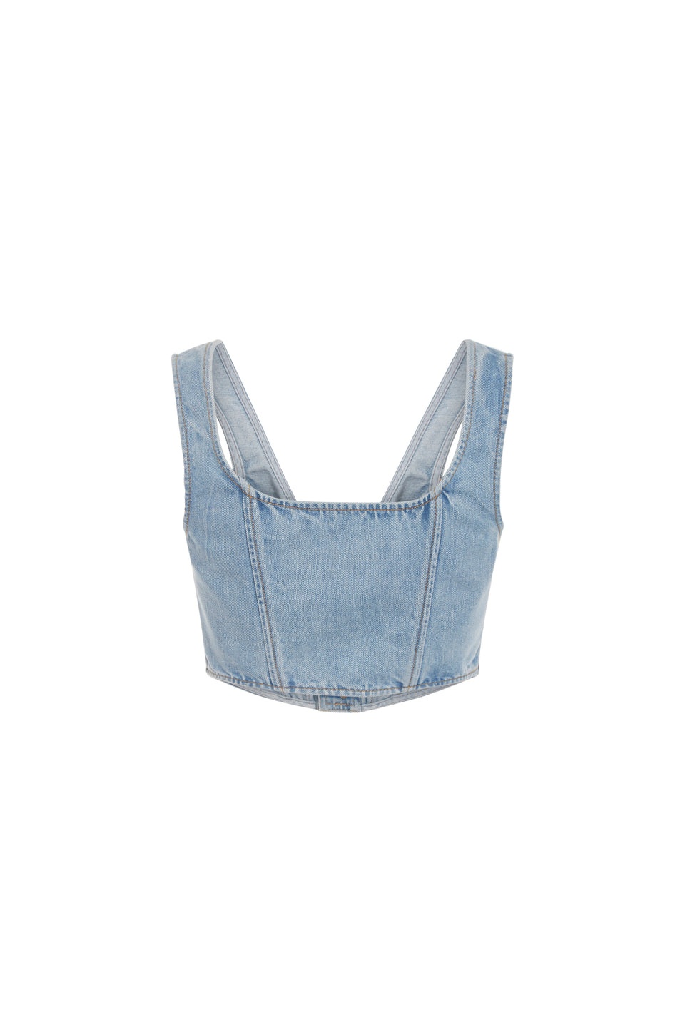 DENIM CORSET WITH EMBELLISHMENT - 2