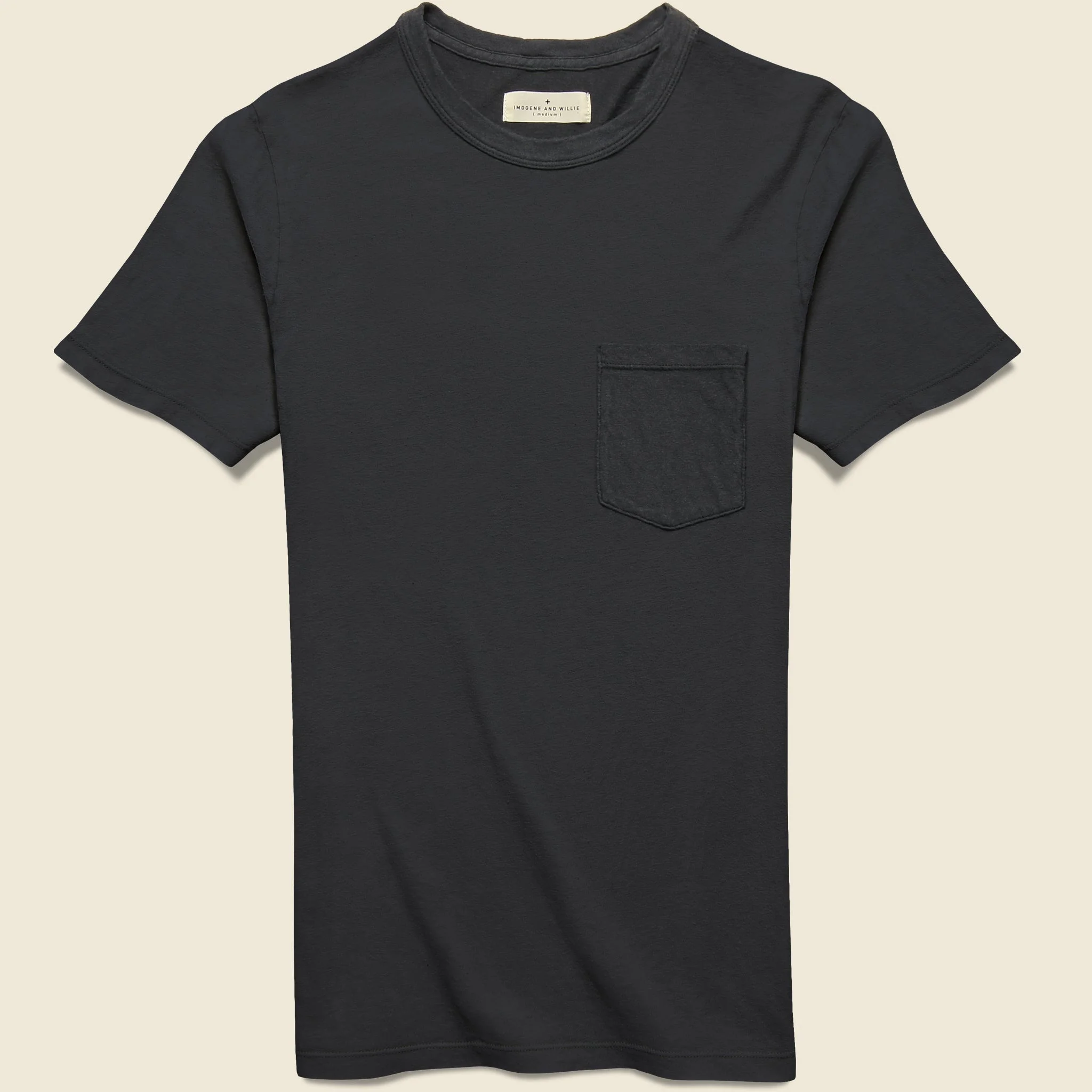 Pocket Tee - Faded Black - 1