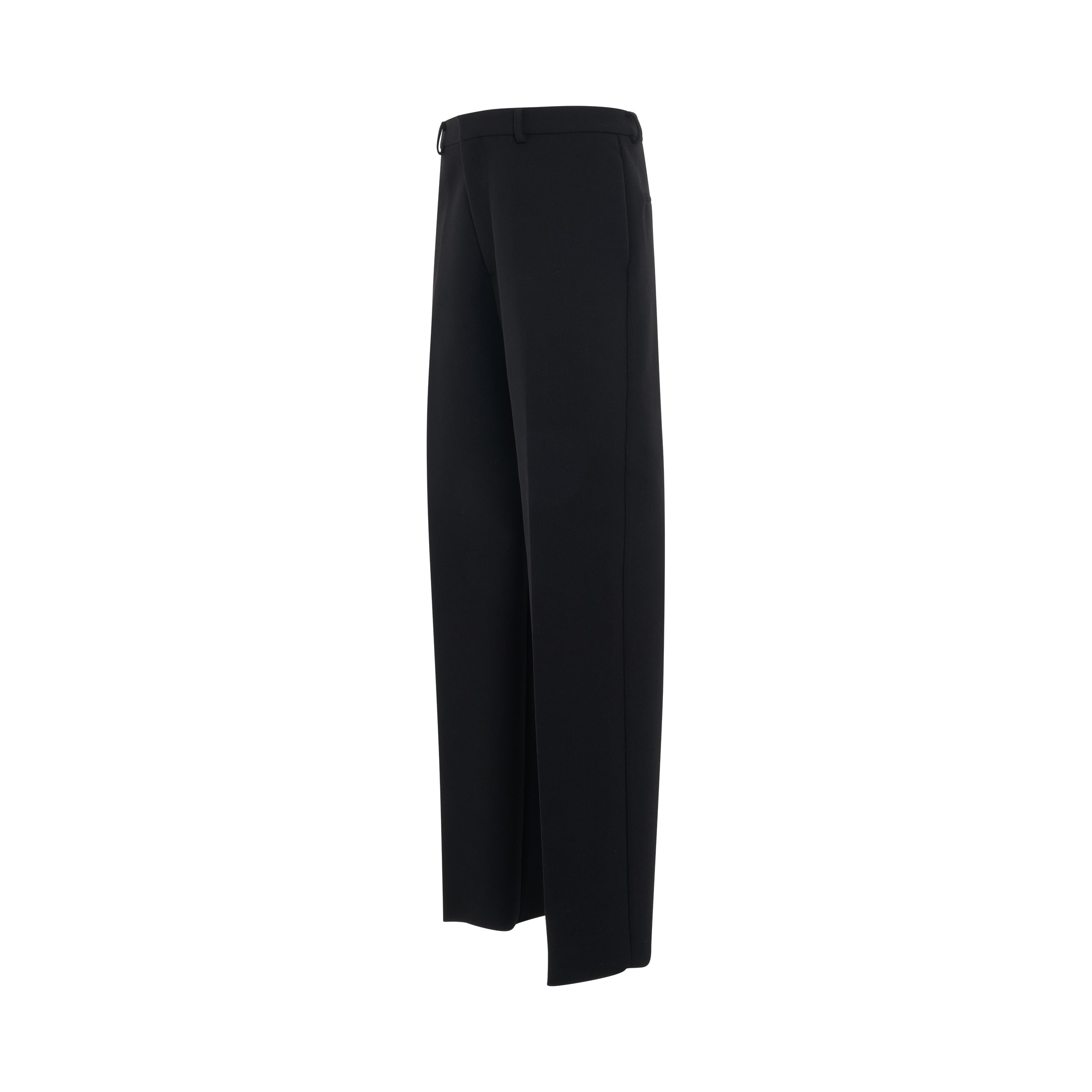 OW Embroidered Tailor Pant in Black - 2