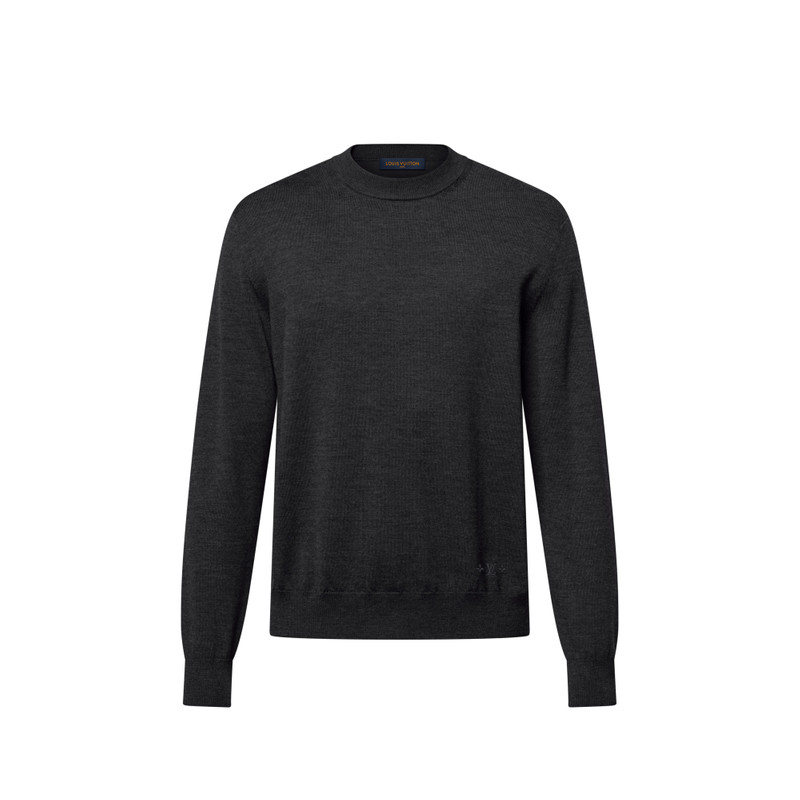 Signature Wool-Silk Blend Long-Sleeved  Crewneck 1