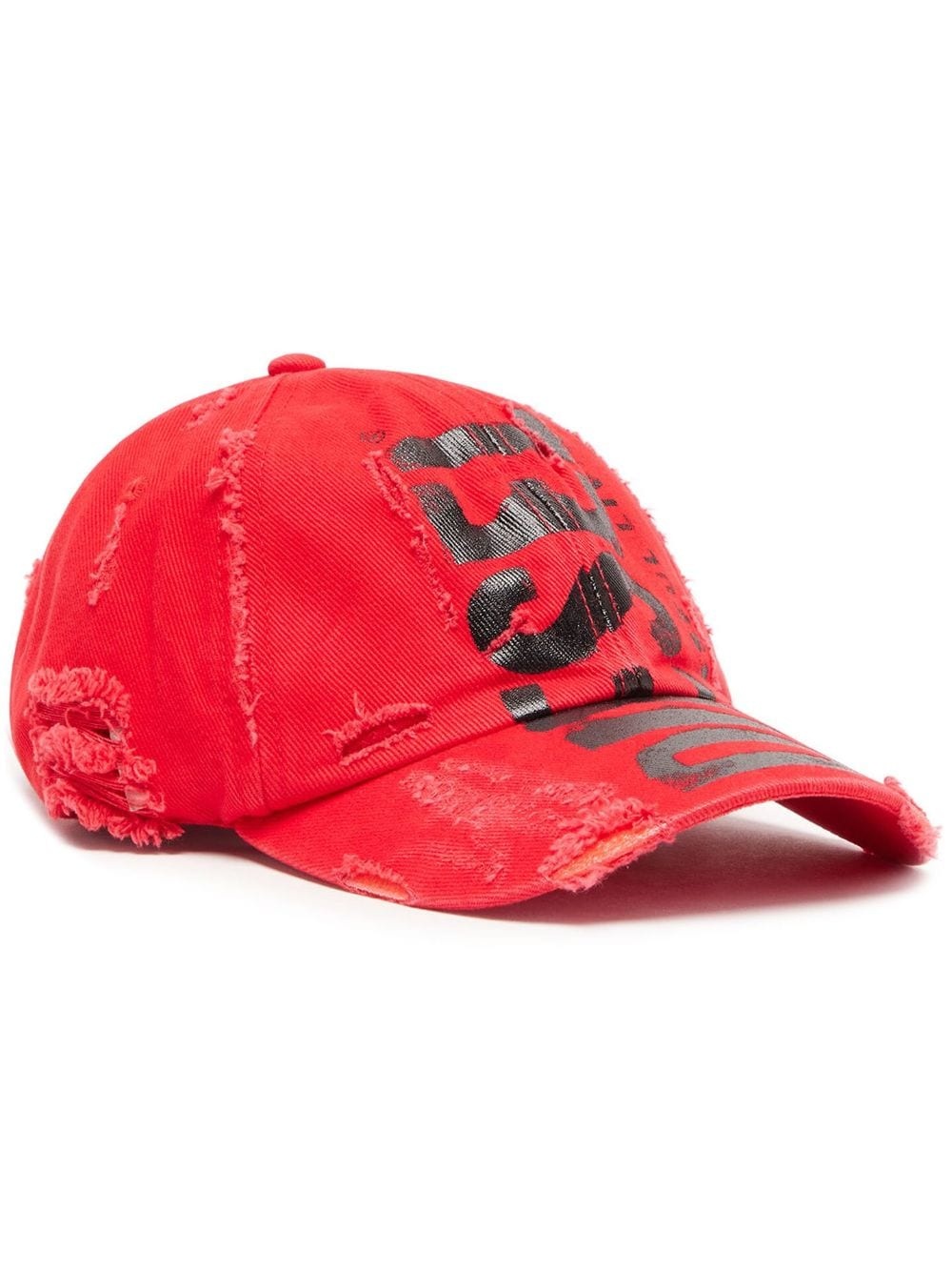 logo-print cotton baseball cap - 1