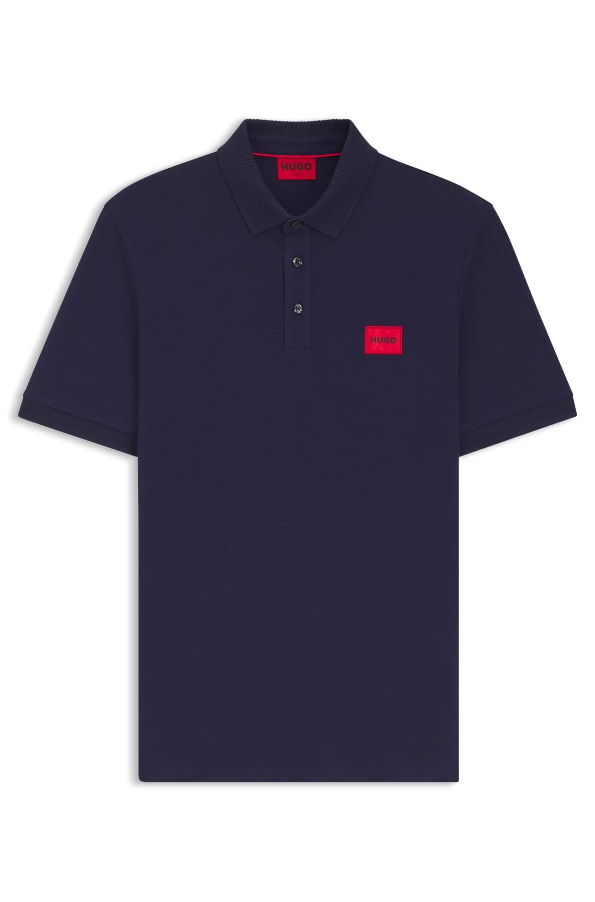 COTTON-PIQUÉ SLIM-FIT POLO SHIRT WITH LOGO LABEL - 1