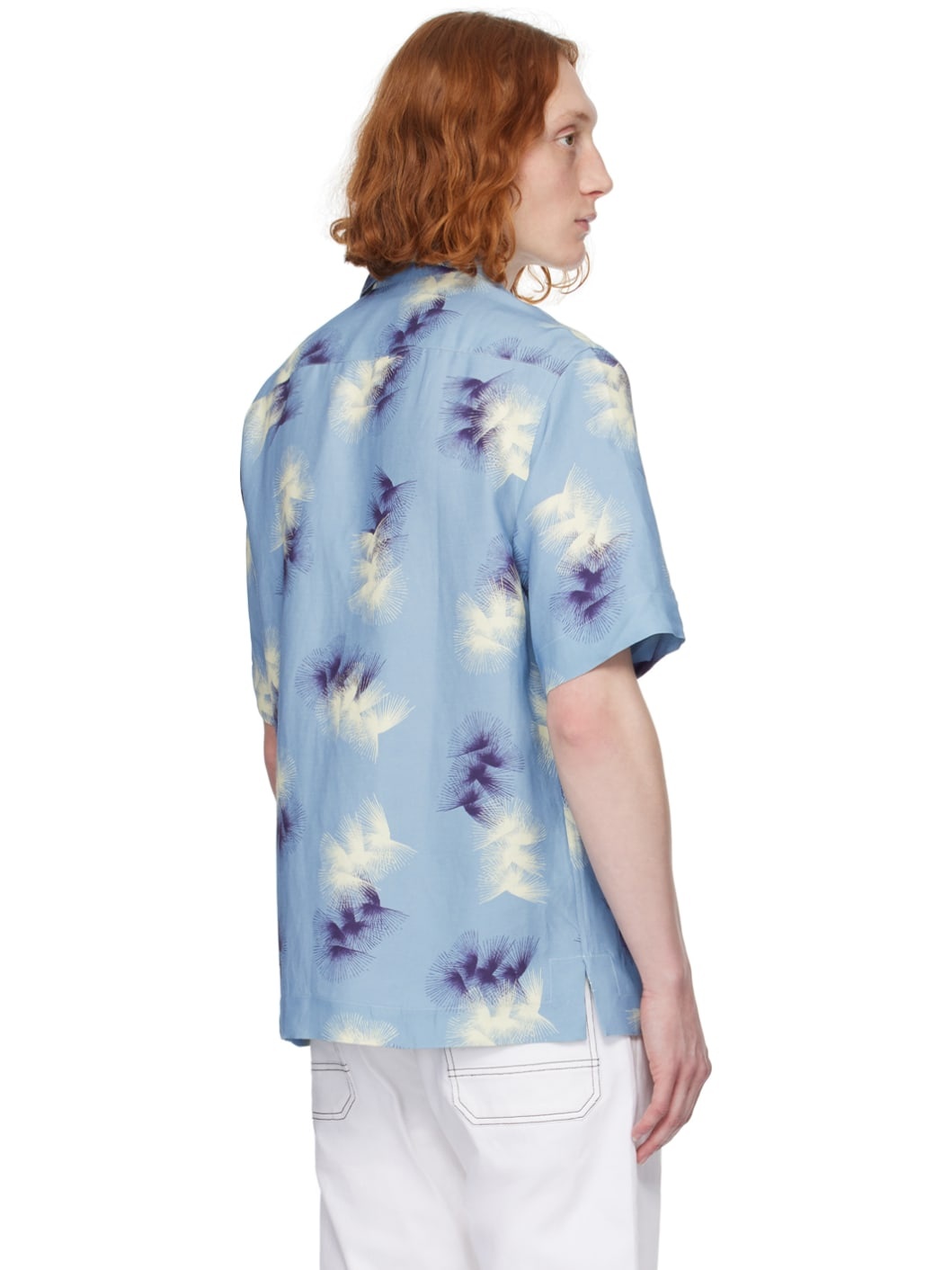 Blue Printed Shirt - 3