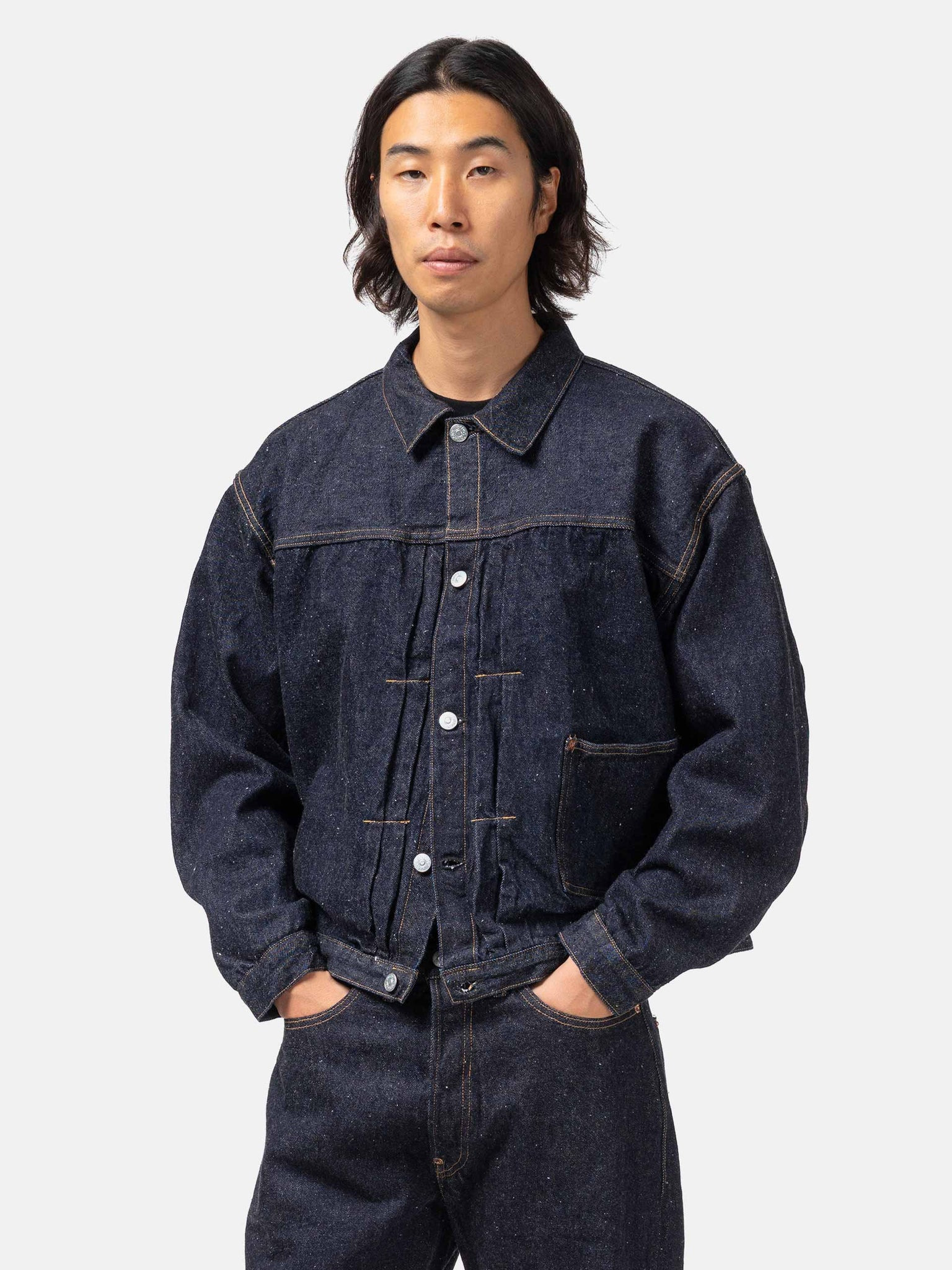 Denim Tracker 1P Jacket Indigo - 4
