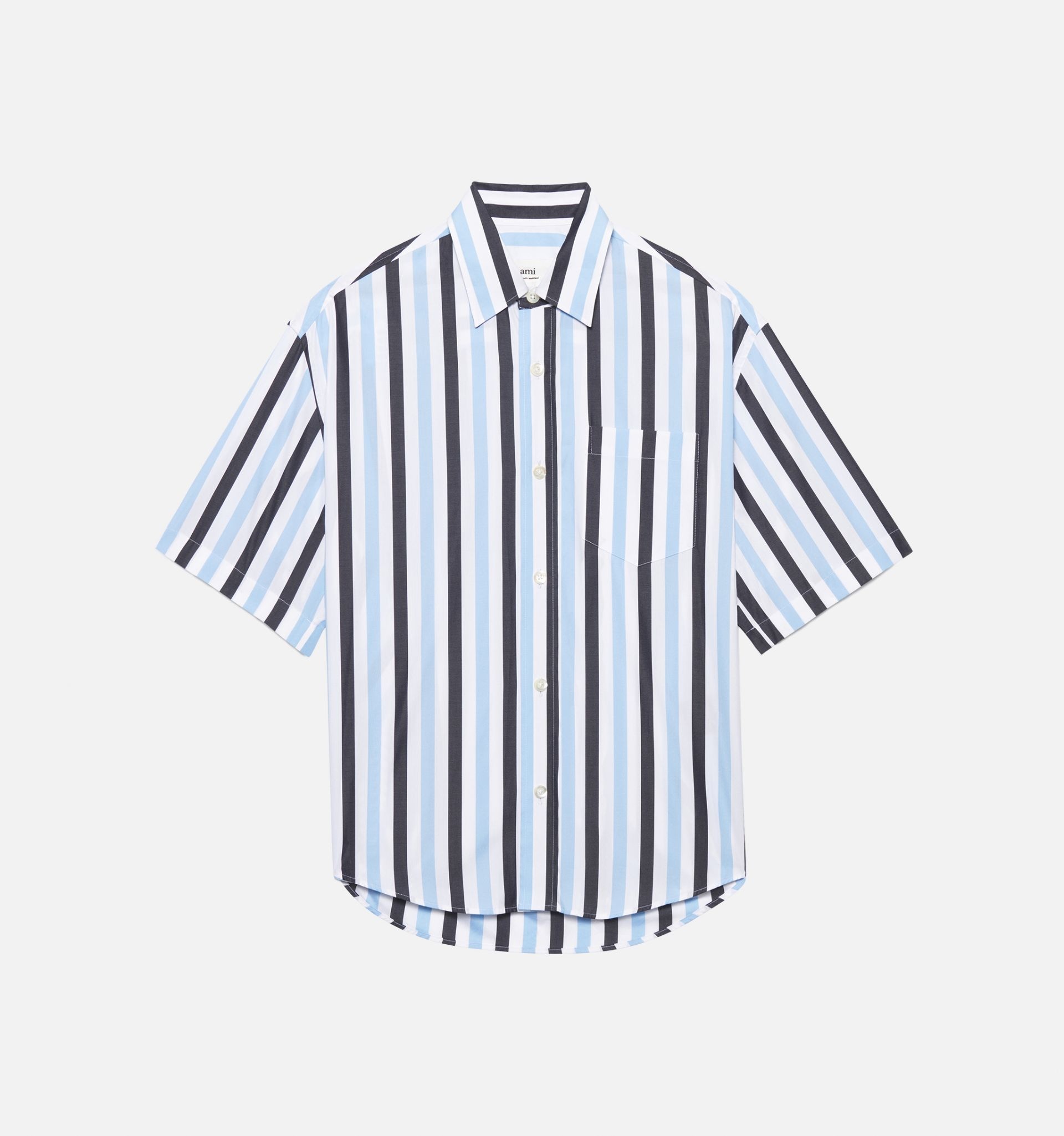 Striped Short-Sleeved Shirt - 5