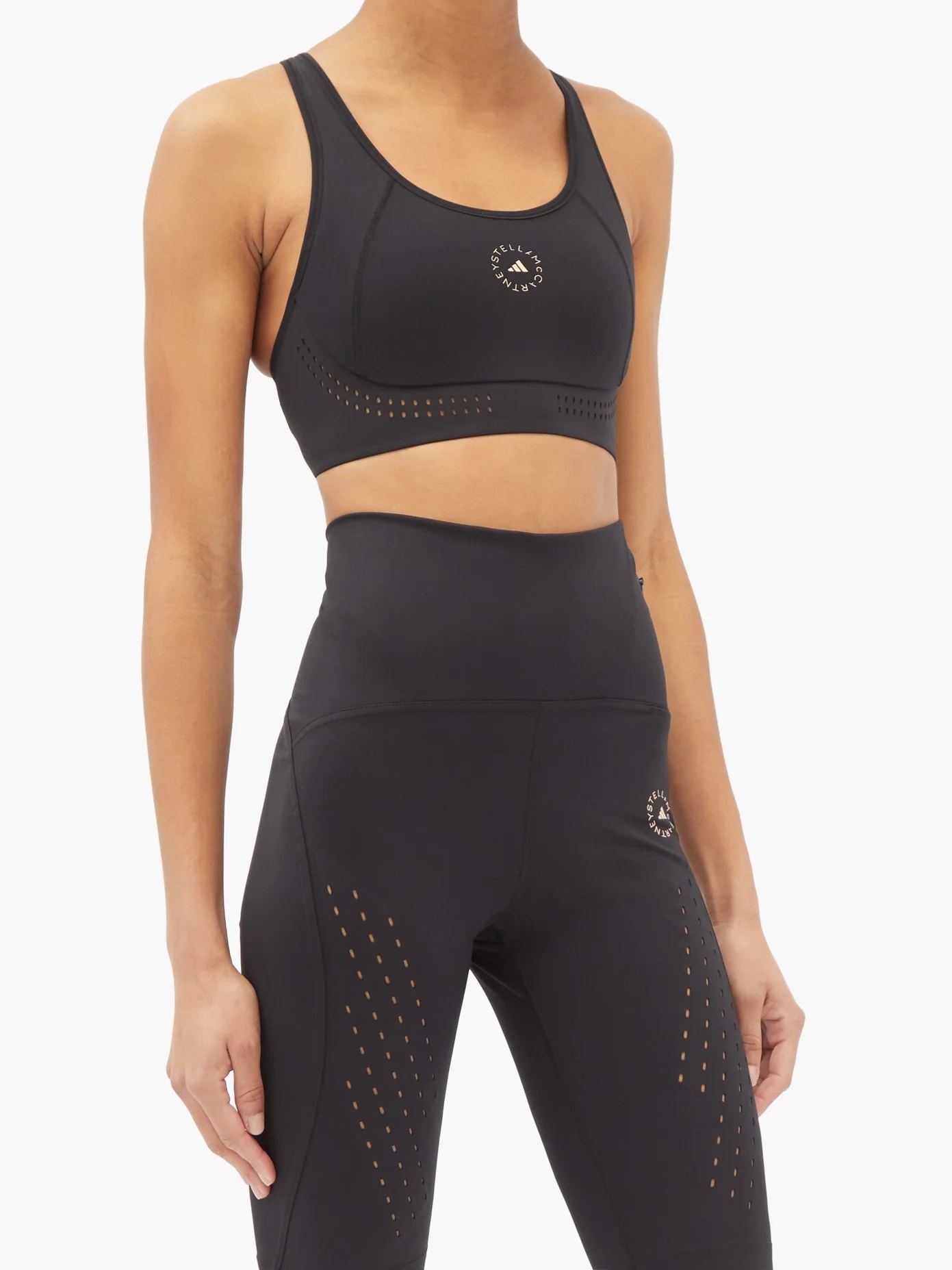 TruePurpose medium-impact perforated sports bra - 6