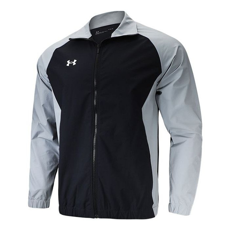 Under Armour Sportstyle Woven Full Zip Jacket 'Black Grey' 22500402-001 - 1