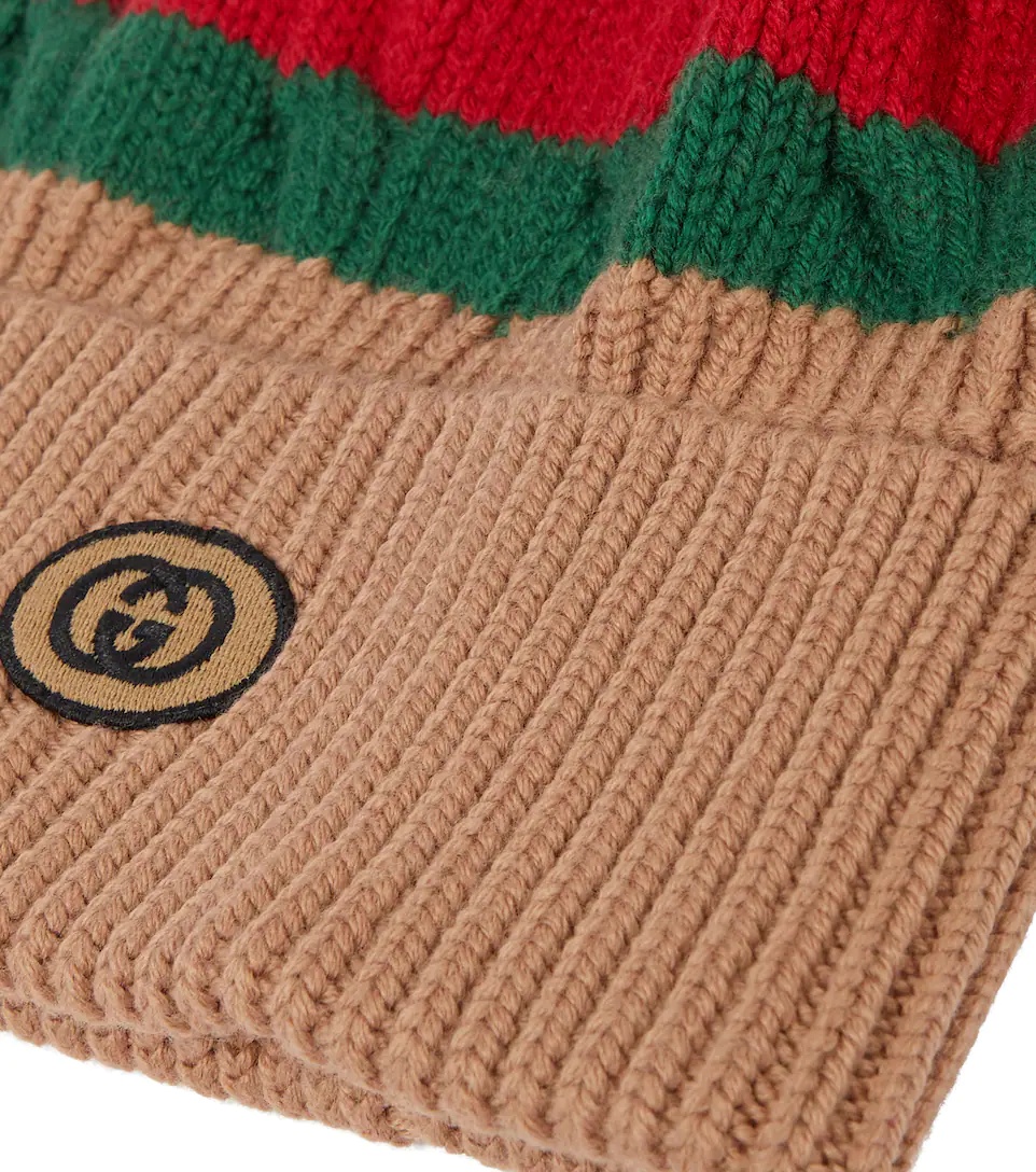 Striped wool beanie - 4