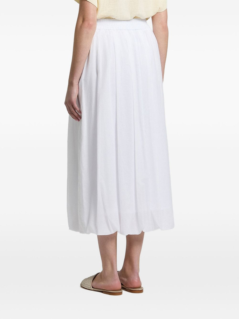 midi elasticated-waistband pleated skirt 3