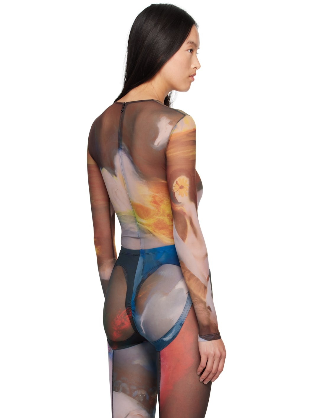 Multicolor Printed Bodysuit - 3